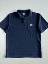 Carhartt Navy Loose Fit Pocket Polo Shirt (L)
