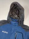 Vintage Columbia Titanium Navy Black Hooded Ski Jacket (XL)