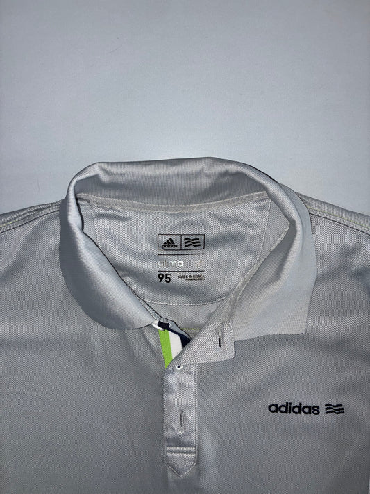 Adidas ClimaCool Long Sleeve Polo – White (L)