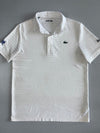 Lacoste Sport White Performance Polo – Croc Logo (M/L)