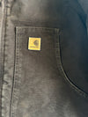 Vintage Carhartt J22 Sandstone Duck Arctic Quilted Work Jacket (L/XL)