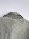 Vintage Levi’s EST. 53 Patch Military Harrington Jacket | Faded Olive Green | Ribbed Hem | Embroidered Patches (L)