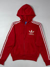 Adidas Originals Red Full-Zip Hoodie (S)