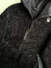 Spyder Black Sherpa Fleece Hooded Jacket (L)