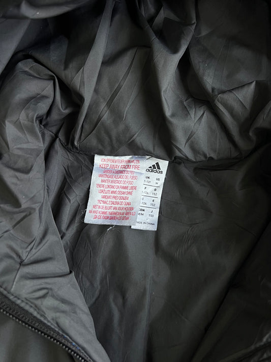 Adidas Grey Hooded Puffer Jacket (S)