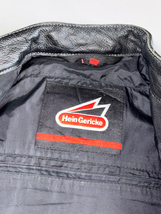 Hein Gericke Pro Stars Pure Leather Moto Racing Jacket Tribal Graphic Padded (M)