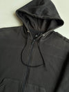 Adidas Black Cropped Zip-Up Hoodie – (S)