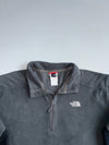 The North Face Grey 1/4 Zip Fleece Pullover | Lightweight Outdoor Jacket (XL)