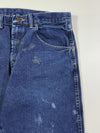 Vintage Wrangler Dark Wash Straight Leg Jeans (W:33) (L:41)
