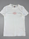 Dickies | White Pink Embroidered Logo Baby Tee | (XXS)