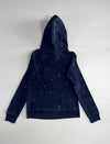 Roots | Navy Print Hoodie | (XS)