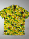 Trend Hawaiian Shirt – Yellow Palm Tree Print (S/M)