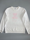 B&C Collection | “Game Set Match” Graphic Crewneck | White (M)
