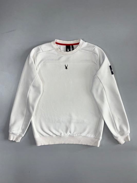 Spyder x Eurosport | Spider Logo Crewneck Sweatshirt | White (M)