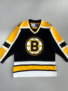 CCM NHL Official Licensed Boston Bruins Classic Black Gold White Spoked-B Hockey Jersey (M)