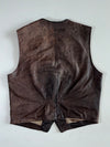 Vintage Premium Original Bomber Leather Vest (XL)