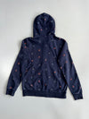 Roots | Navy Hockey Print Zip Hoodie (M)