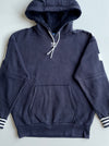 Adidas Originals Navy Sherpa-Lined Hood Trefoil Sleeve Hoodie (S)