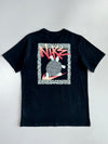 Nike Sportswear The Nike Tee Graffiti Logo Snakeskin Swoosh Faded Black Graphic T-Shirt (M)