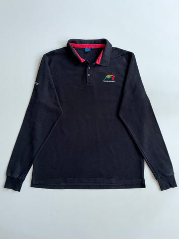 Reebok x Force India F1 Team Long Sleeve Polo – Black (2XL)