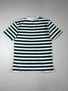 Guess Originals Green & White Striped T-Shirt – Embroidered Los Angeles Logo (L)