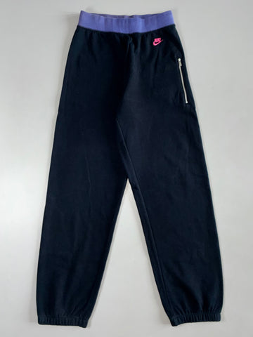 Nike Black/Purple Colourblock Track Pants Elastic(W:26|L:41)