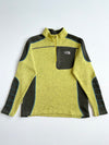 The North Face Colorblock Quarter Zip Sweater Fleece – Lime/Olive women’s (M)