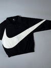 Nike Big Swoosh Black & White Windbreaker Tracksuit (Jacket + Joggers) (M) (W:28, L:38)
