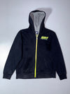 Nike Sportswear Full-Zip Hoodie – Black/Volt (S)