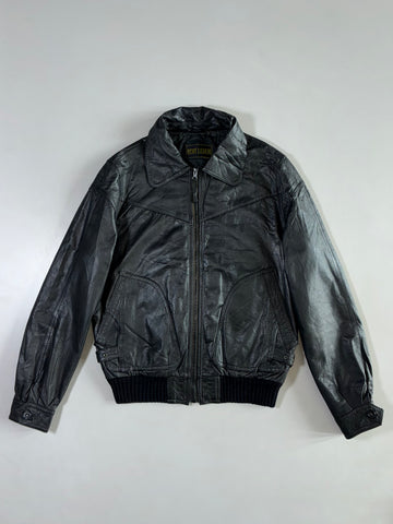 Echt Leder Vintage Bomber Jacket (S/M)