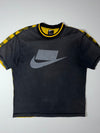 Nike | Big Swoosh Colorblock Tee Black/Yellow (XL)