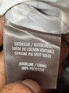 Soia & Kyo Crinkled Suede Leather Trucker Jacket  Taupe/Grey (XS)