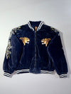 Vintage JAKE Velvet Sukajan Souvenir Jacket, Tiger & Dragon Embroidered (M/L)