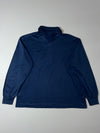 Lacoste Vintage Long Sleeve Polo Shirt – Navy Blue (L)