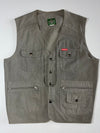 MarcBrown Outdoor Clothes Multi-Pocket Utility Vest Khaki  (M)