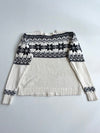 Polo Ralph Lauren Cream Fair Isle Snowflake Knit Sweater (XL)