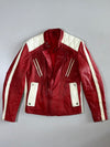 Red & White Racing Café Racer Jacket (S)