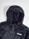 Discovery Expedition | Black Sherpa Fleece Zip-Up Hoodie (XS)