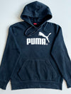 Vintage Puma Big Logo Navy Hoodie (S)