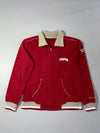 Vintage Champion Red Fleece Track Jacket (M)