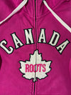 Roots Canada Maple Leaf Zip-Up Hoodie – Pink (S)