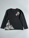 Nippon Blue Japanese Graphic Long Sleeve T-Shirt Black (Xl/2Xl)