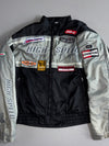 Polo “High Speed Racing Team” Bomber Jacket – Black/Silver Motorsport Patches(Paded) (3XL)