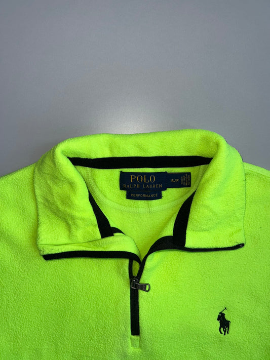 Polo Ralph Lauren Performance | Neon Lime Quarter-Zip Fleece (M)