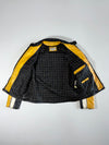 Wilsons Leather M. Julian Café Racer Jacket – Black/Mustard Yellow (M)