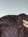 Vintage 80s Enap Dark Brown Leather Blouson Jacket (M)