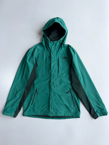 The North Face Green Hooded Waterproof Jacket (L)