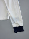 Adidas x Sporty & Rich | Longsleeve Collared Top | White/Navy (XS)
