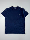 Lacoste Crocodile Logo Crewneck T-Shirt, Navy Blue, Size (L)