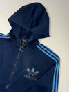 Adidas Originals Navy Blue Trefoil Zip-Up Track Hoodie (M/L)